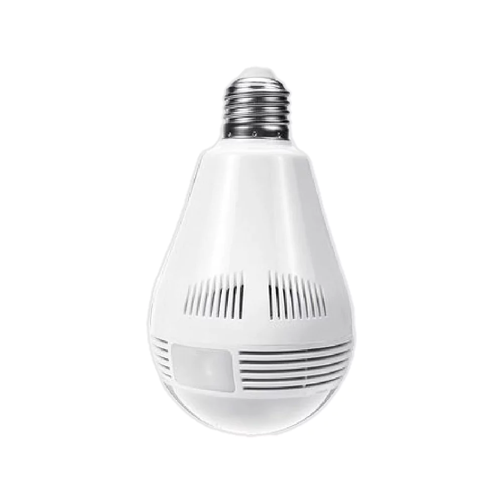 FINICKY-WORLD 360 Degree Wireless Panoramic Bulb 360° IP Camera with Night Vision
