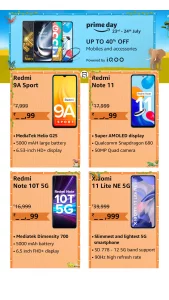 Redmi Mobile Price on Prime Day with Offers