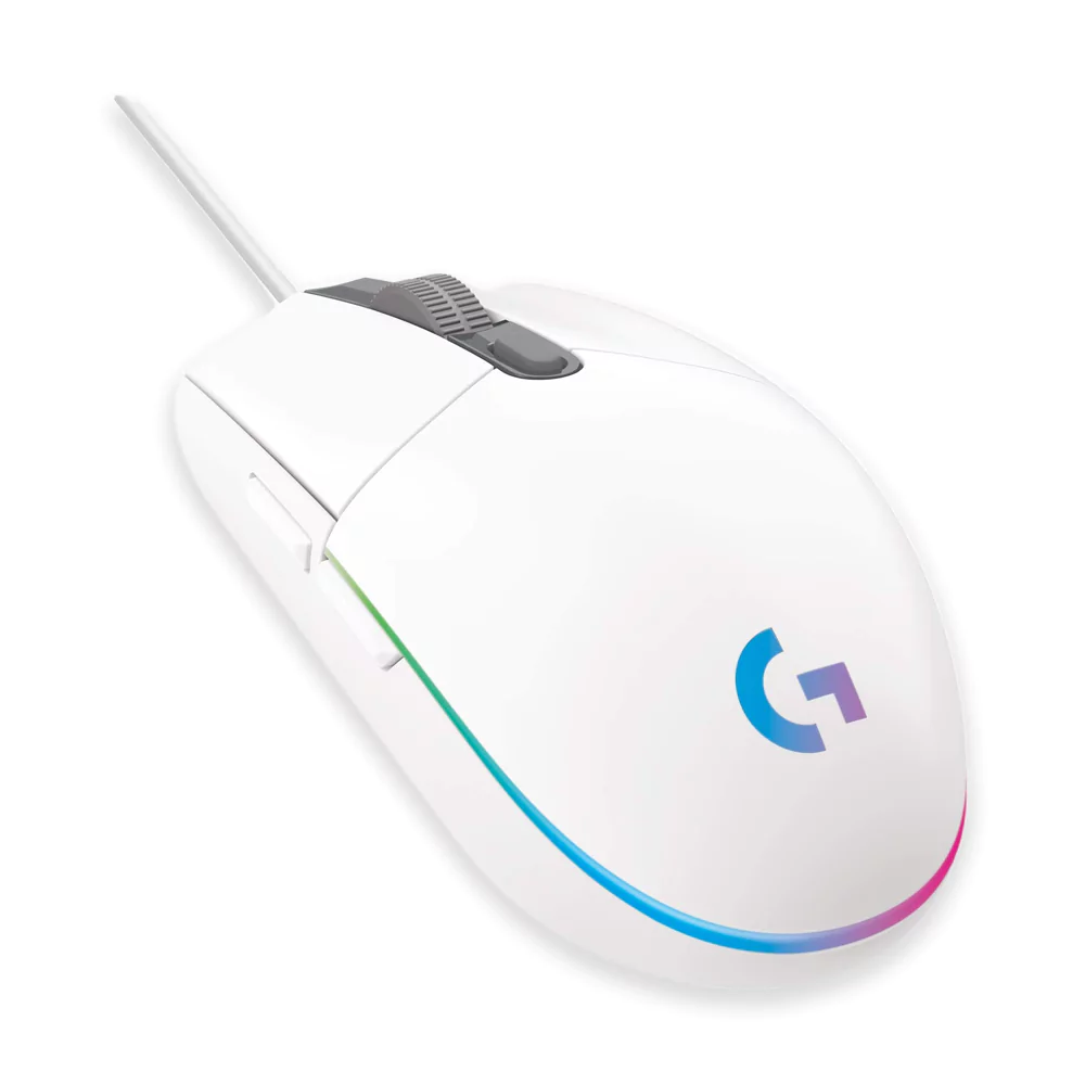 Logitech G102 Light Sync Gaming Mouse (White)
