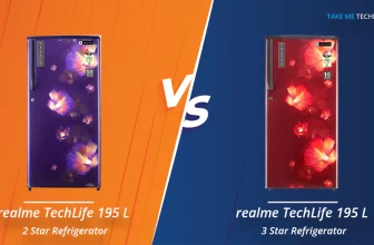 realme TechLife 195 L 2 Star Vs realme TechLife 195 L 3 Star Refrigerator Full Specification Comparison