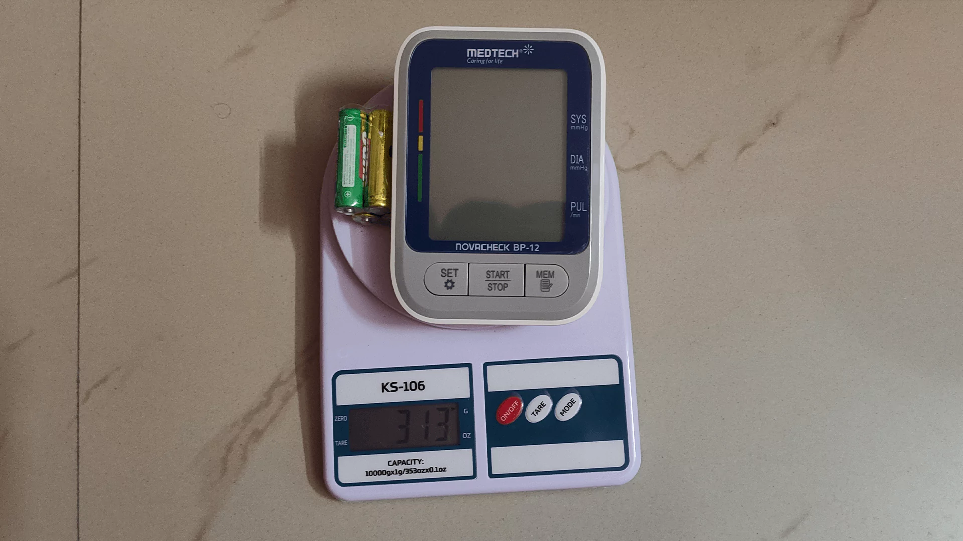 Medtech BP Monitor Novacheck BP-12 weight