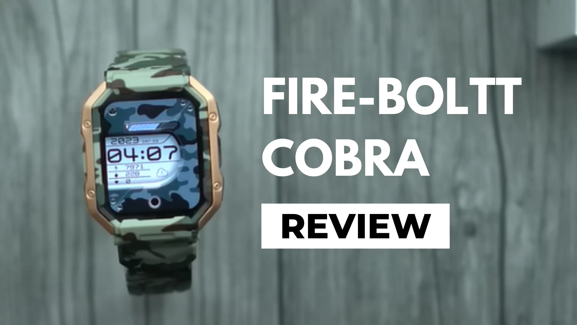 Fire-Boltt Cobra Smartwatch Review
