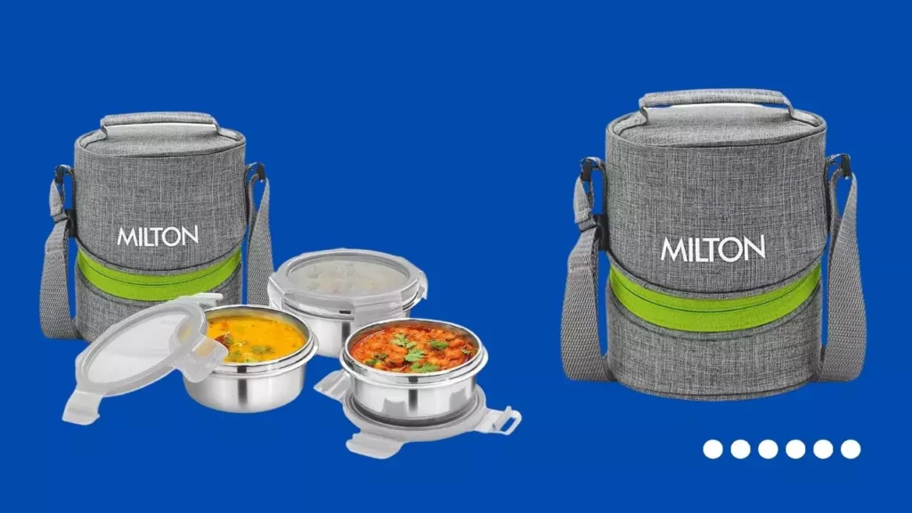 Milton Chic 3 Stainless Steel Tiffin Box with Jackets,