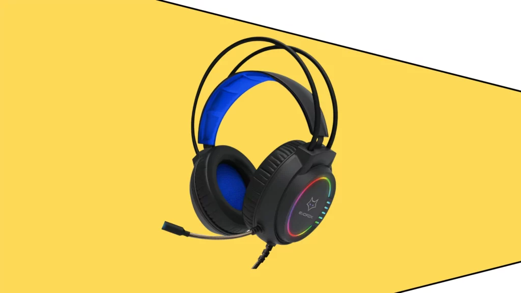 Amkette EvoFox Nebula RGB Wired On-Ear Gaming Headphones with Mic