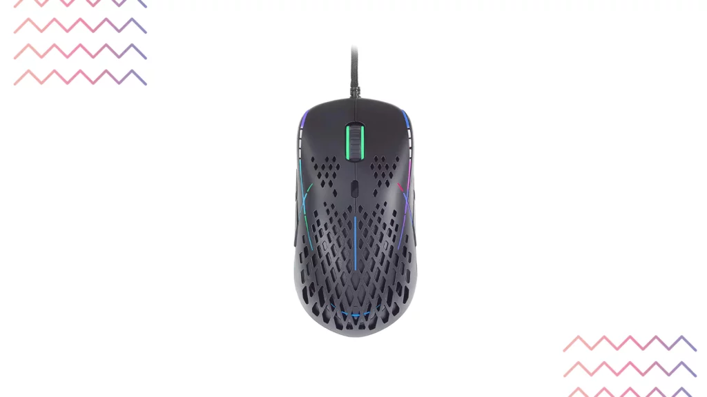 Cosmic Byte Zero-G Lightweight RGB 12400 DPI Gaming USB Mouse with PIXART 3327 Sensor, Ascended Cord, Software