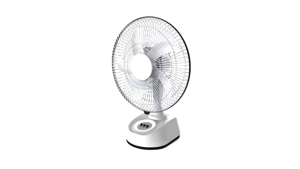 DazzelOn 2910 Rechargeable Table Fan with LED Light