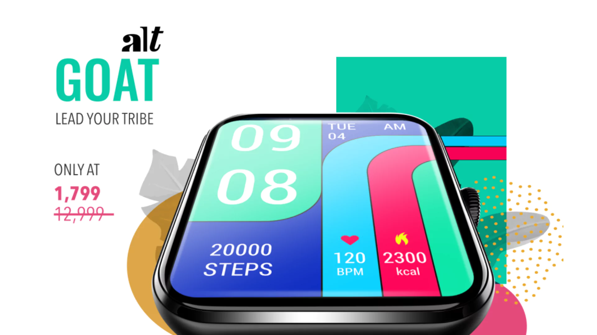 alt launch alt GOAT Smartwatch in India with affordable AMOLED display