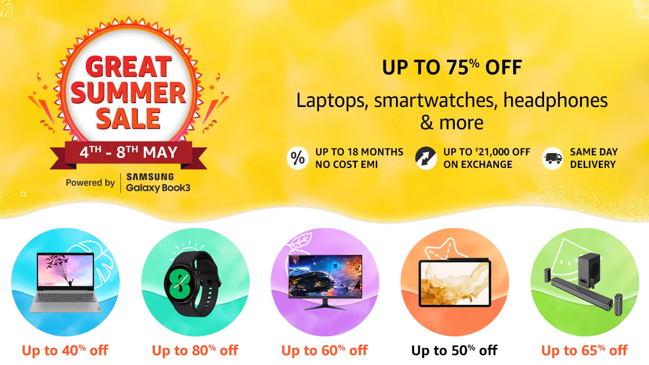 Amazon Great Summer Sale 2023: Best Deals on Electronic