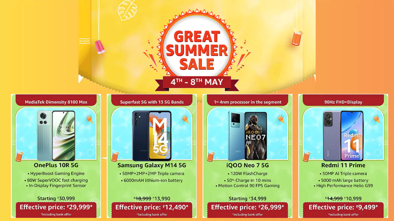Amazon Great Summer Sale 2023: Best Smartphone Deals