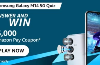 Amazon Samsung Galaxy M14 5G Quiz Answer: Win Rs 5,000 Discount