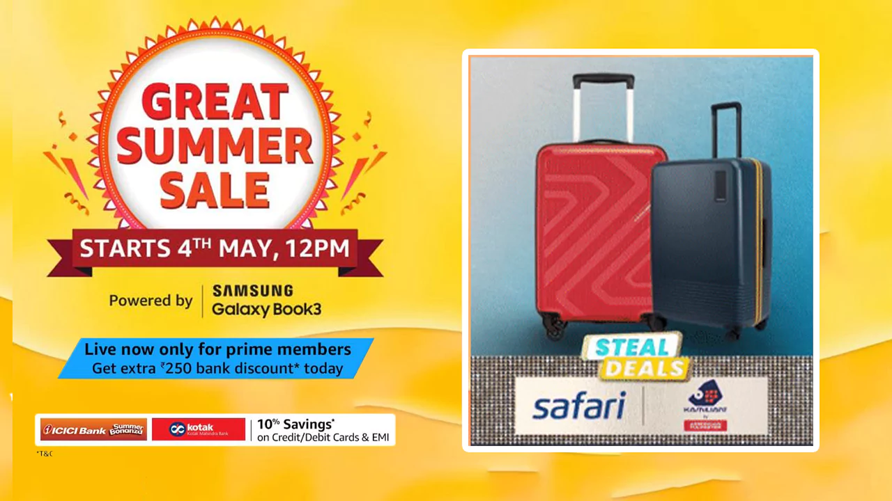 Skybags Trolley Bag Deals: Get 40% Discount on the Stylish Polyester Hard 75 Cms Luggage at Amazon's Great Summer Sale 2023