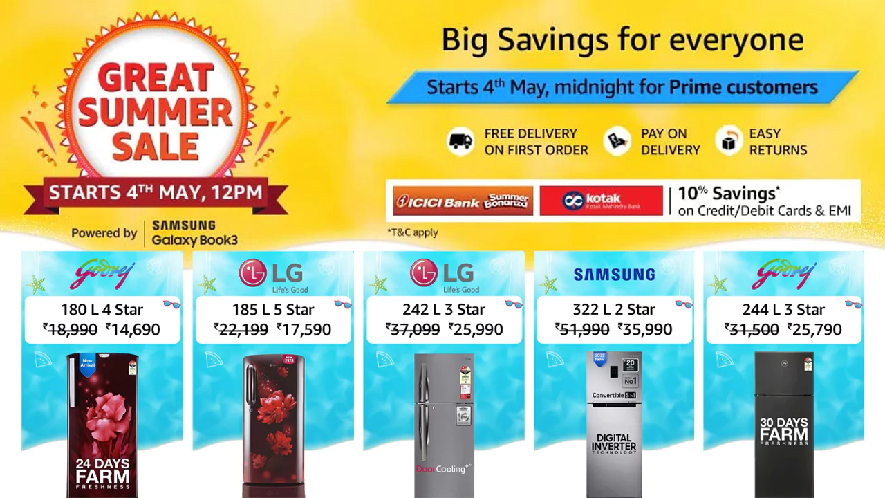 Great Summer Sale 2023: Top 10 Deals on Refrigerators