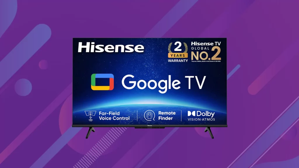 Hisense 55-inch (55A6H) Bezelless Series 4K Ultra HD Smart LED Google TV