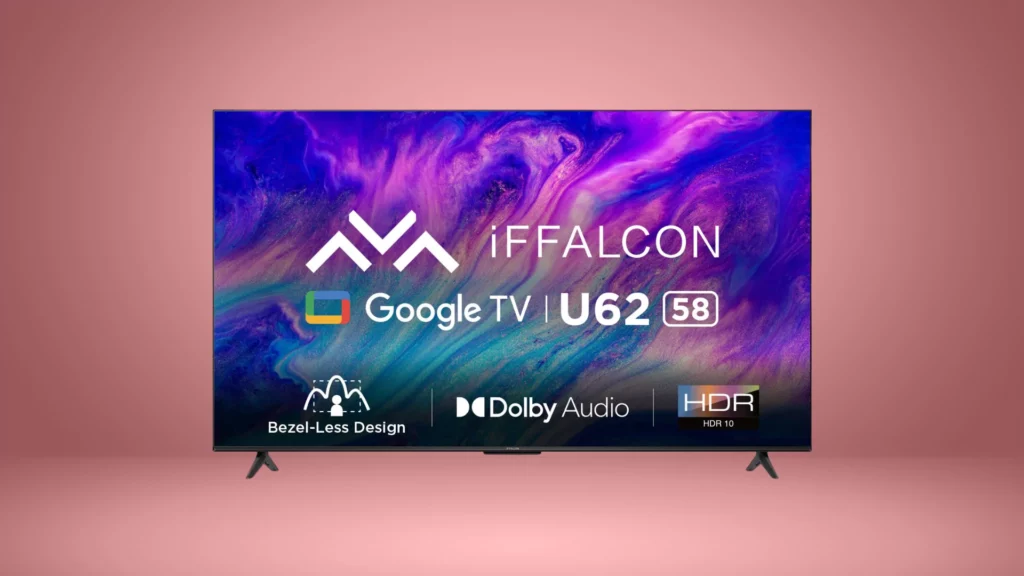 iFFALCON 147 cm (58 inches) 4K Ultra HD Smart LED Google TV (iFF58U62)