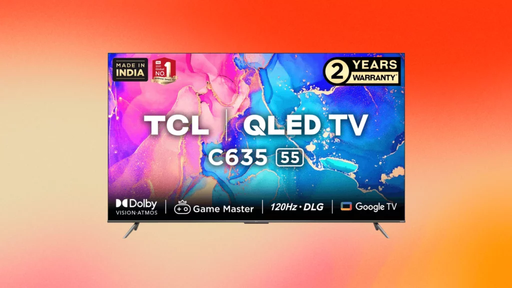 TCL (55C635) 55 inches 4K Ultra HD Smart QLED Google TV