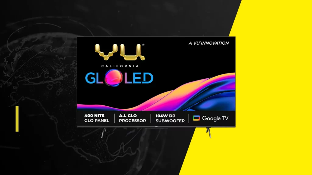 VU 139 cm 55-inch The GloLED Series 4K Smart LED Google TV 55GloLED