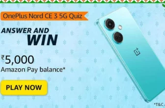 Amazon OnePlus Nord CE 3 5G Quiz Answer: Win Rs 5,000 Pay Balance