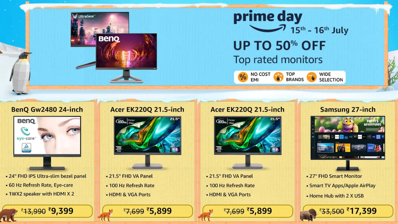 Amazon Prime Day: Amazing Deals on Monitors