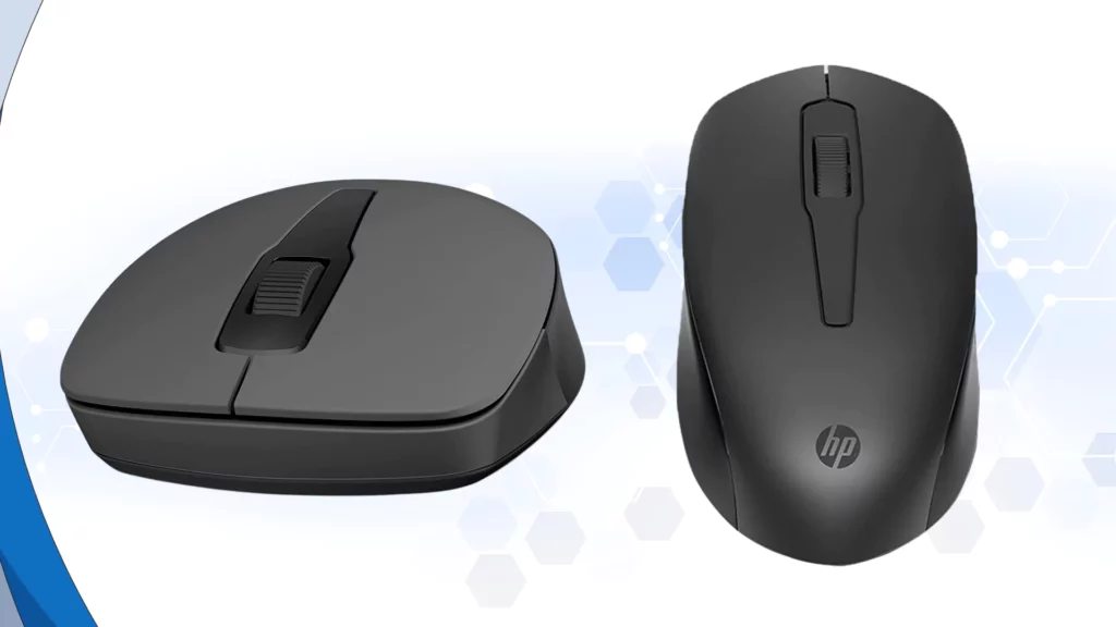HP 150 Wireless USB Mouse with Ergonomic and ambidextrous Design, 1600 DPI Optical Tracking, 2.4 GHz Wireless connectivity, Dual-Function Scroll Wheel