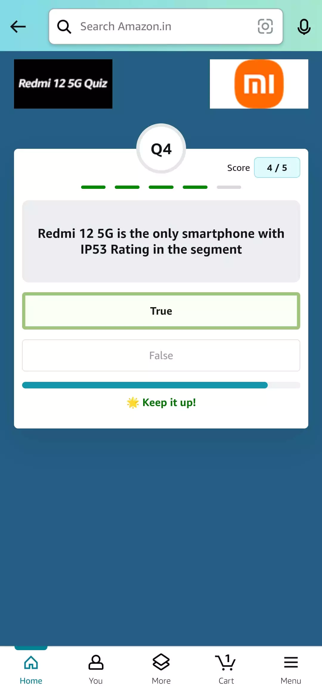 Redmi 12 5G Quiz 4 Answer