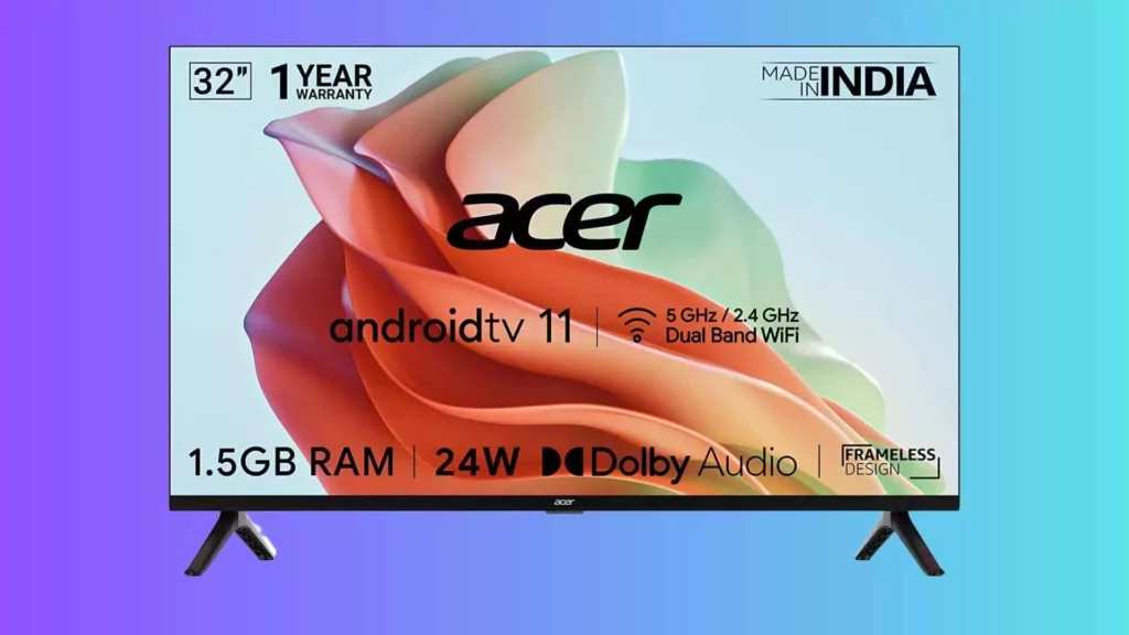 Acer 80 cm (32 inches) I Series HD Ready Android Smart LED TV AR32AR2841HDFL