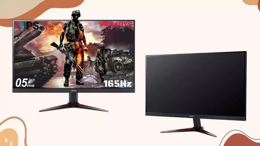 Acer Nitro VG240YS 23.8 Inch IPS Full HD Gaming LCD Monitor with LED Backlight and AMD Freesync, 0.5 MS Response time, 165 Hz Refresh Rate