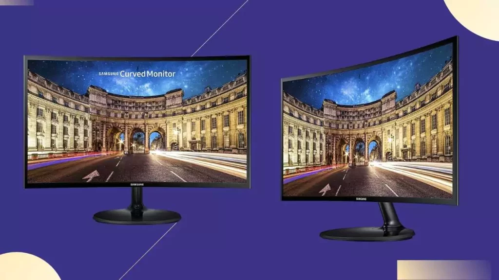 Samsung 24-inch FHD VA Monitor with 1800R Curved and Slim Design, with AMD FreeSync, and Flicker Free