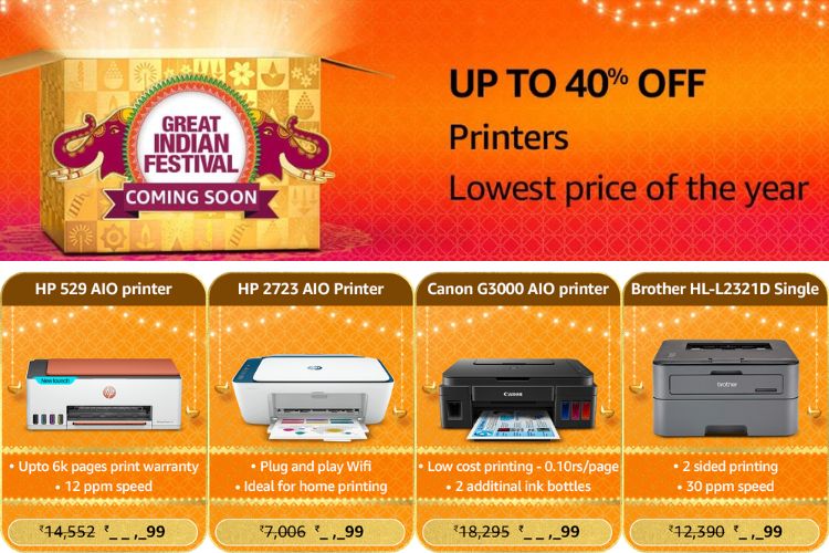 Amazon Great Indian Festival 2023 Unveils Exciting Printer Deals