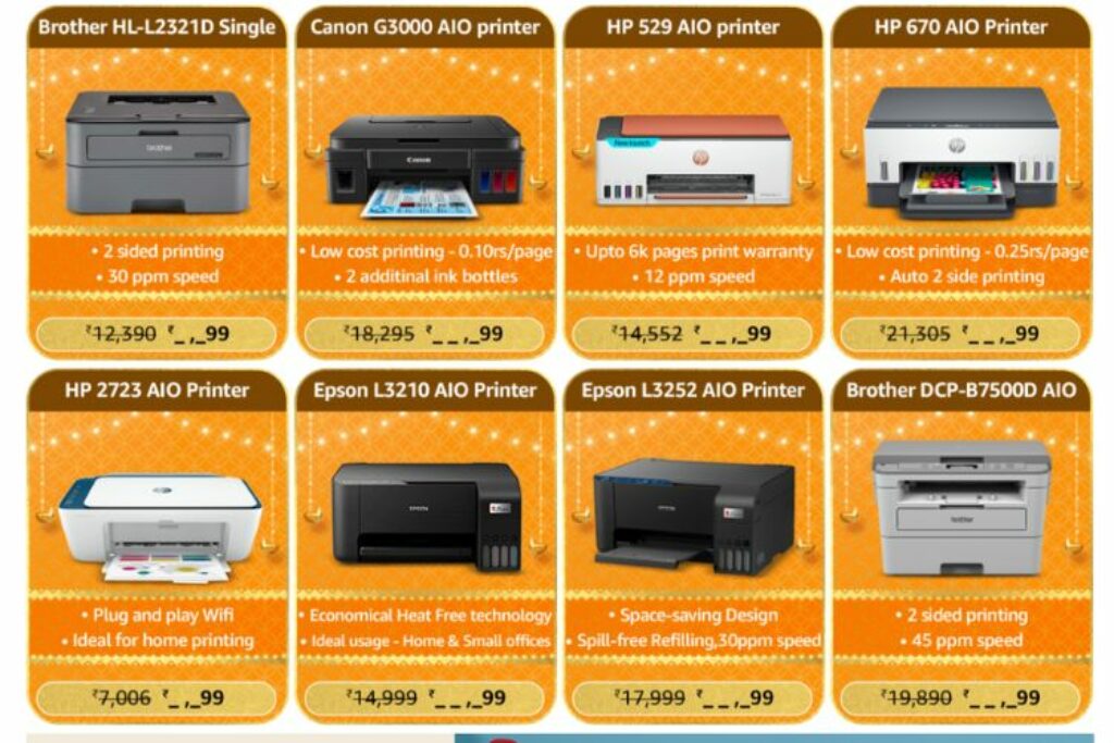 Amazon Great Indian Festival 2023 on Printer Deals
