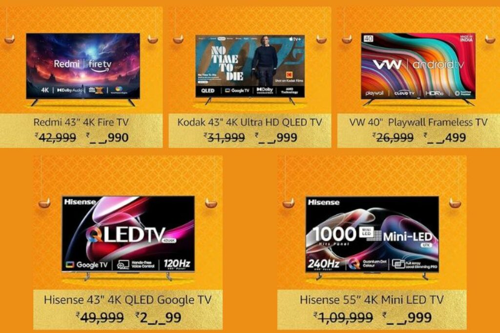 Best Deals on New Launch on Television Amazon Great Indian Festival 2023
