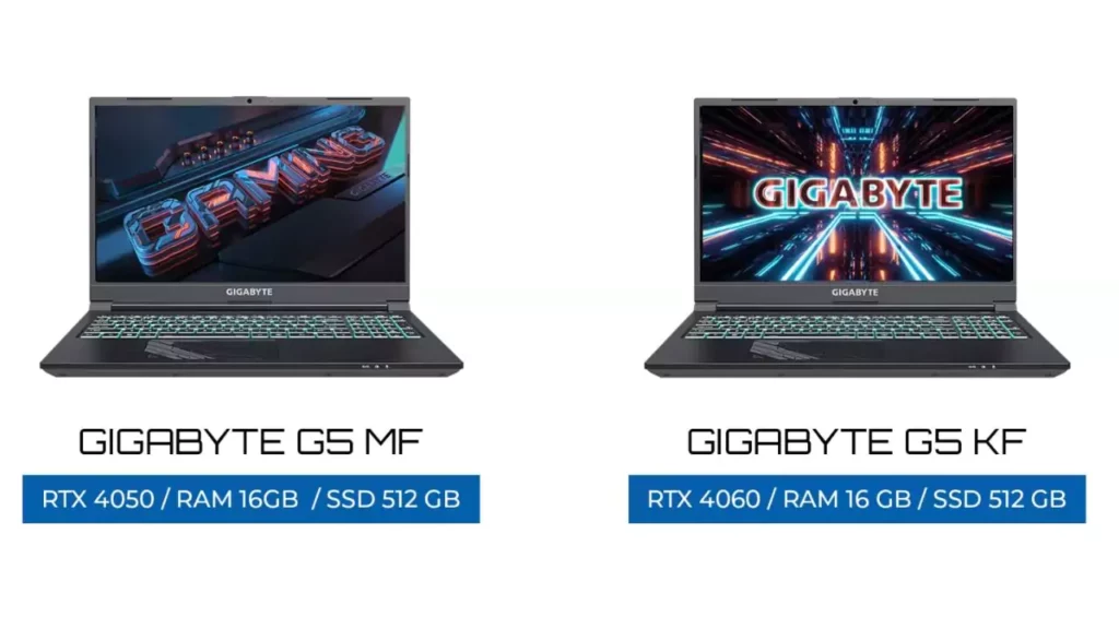 GIGABYTE G5 MF, G5 KF Laptops