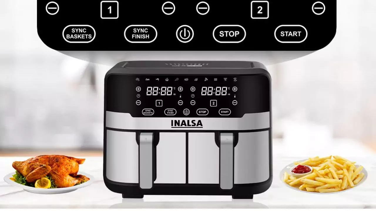 INALSA Air Fryer Nutri Fry Dual Zone with 2100W, Now Available at an Affordable Price in India