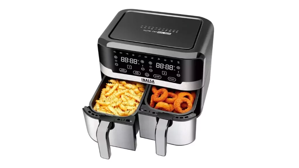 INALSA Air Fryer Nutri Fry Dual Zone with 2100W on Amazon
