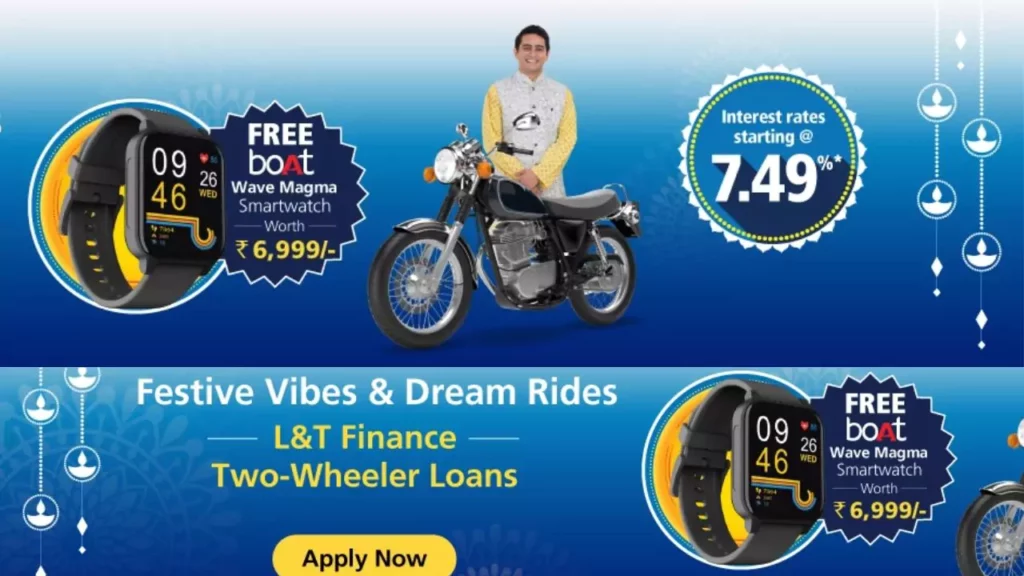 L&T Finance Partners with boAt to Offer Free Smartwatch with New Two-Wheeler Loan