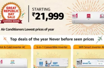 Amazon Great Republic Day Sale Offers Discounts on Air Conditioners
