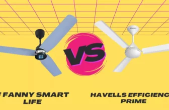 F FANNY SMART LIFE Vs Havells Efficiencia Prime 1200mm BLDC Fan Full Comparison
