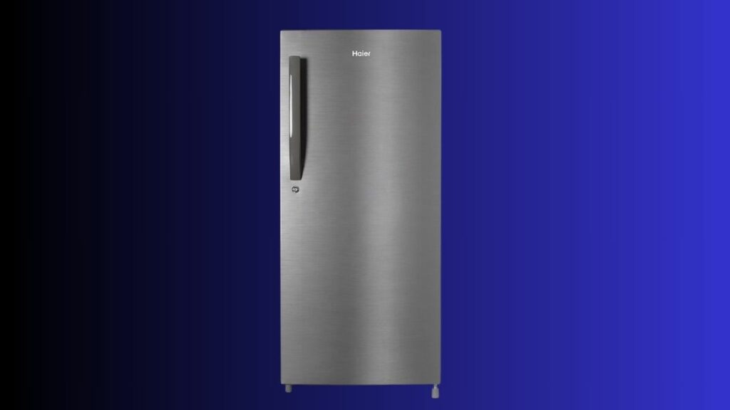 Haier 190 L 4 Star Direct Cool Single Door Refrigerator Appliance (2023 Model, HED-204DS-P, Dazzle Steel)