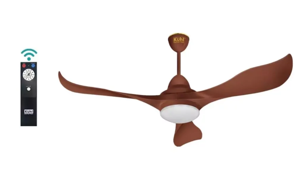 3. KUHL Glanz F3 1320mm Stylish Power Saving BLDC Ceiling Fan with Remote