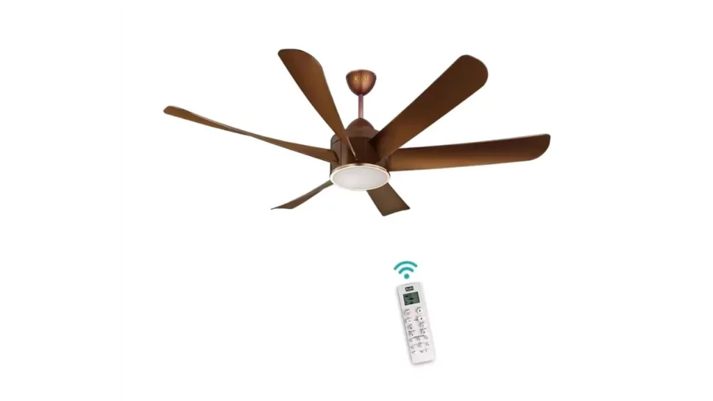 2. KUHL Platin D6 1500mm Stylish Power Saving BLDC Ceiling Fan with Remote