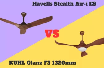 Havells Stealth Air-i ES Vs KUHL Glanz F3 1320mm IoT Enabled Power Saving BLDC Ceiling Fan