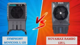 Symphony MOVICOOL L 125 Vs Novamax Rambo 125 L Heavy Duty Desert Air Cooler : Full Specification Compare