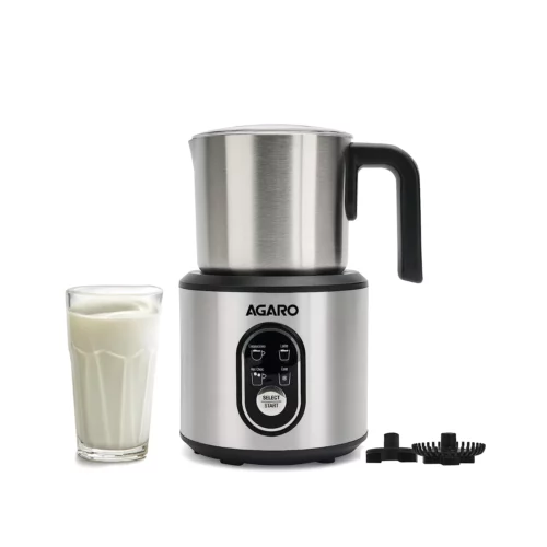 AGARO Regal Milk Frother for Coffee 4 in 1 Electric Detachable Milk Frother and Heater