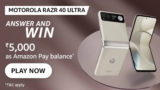 Amazon Motorola Razr 40 Ultra Quiz: Win Rs 10,000 Amazon Pay Balance