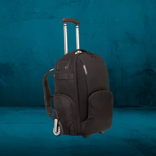 AmazonBasics Athena 100 Convertible Rolling Camera Backpack