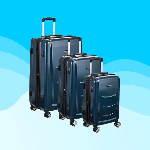 AmazonBasics Set of 3 (55 cm + 68 cm + 78 cm) Hardshell Suitcase