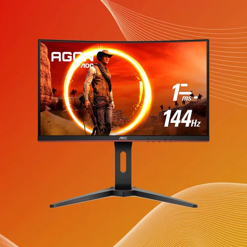 AOC - C24G1, 24 Inch 1920 X 1080 Pixels, Curved Gaming LED Monitor with VGA Port