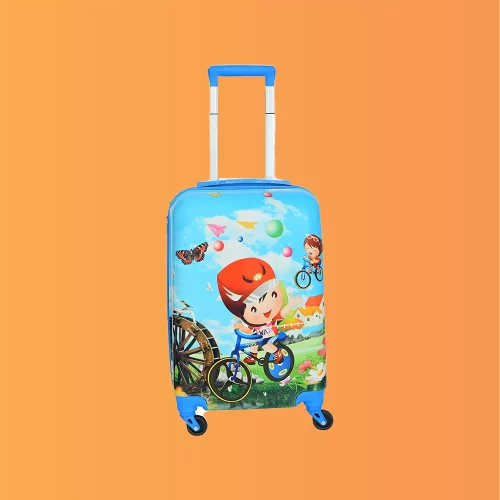 D Paradise Kid's Hard Case Polycarbonate Boy's and Girl's Suitcase Trolley Bag for Kid's Travel