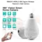 FINICKY-WORLD 360 Degree Wireless Panoramic Bulb 360° IP Camera with Night Vision