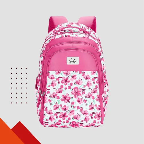 Genie Camellia School Bag for Girls