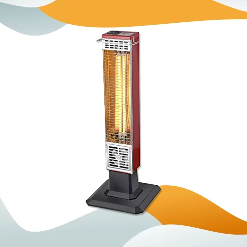 Himalaya 1500W Oscillating Quartz Heat Pillar Room Heater with Fan
